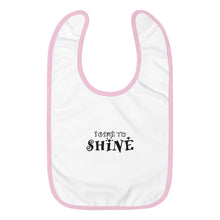 Load image into Gallery viewer, white pink baby bib
