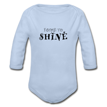 Load image into Gallery viewer, I Came To Shine Long Sleeve Baby Onesie - sky
