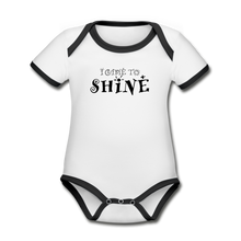 Load image into Gallery viewer, I came to shine - Organic Baby Onesie - white/black
